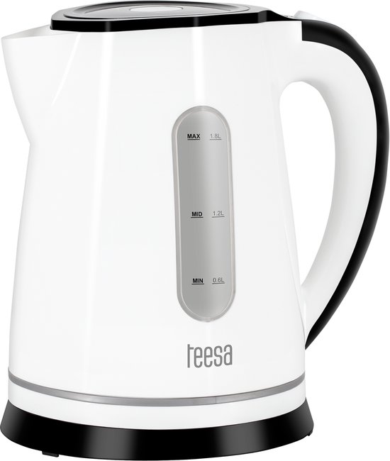 Teesa TSA1020W - Draad- en geruisloze waterkoker, 1,8 liter, wit