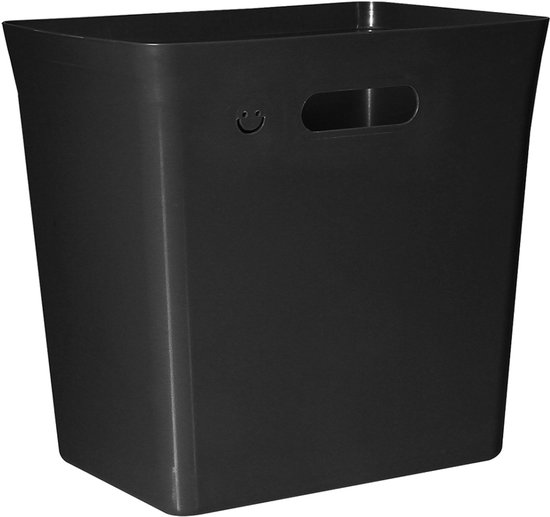 Plast Team afvalbak Avedore 20 liter zwart
