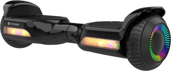 Rebel Cruiser - Elektrische Hoverboard - 6,5" LED Wielen - 100 kg Draagvermogen - Zwart
