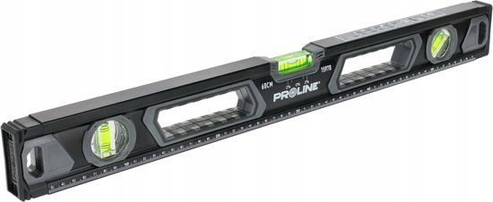 Proline Aluminium Waterpas 60cm met Handvat & 3 Waterpassen