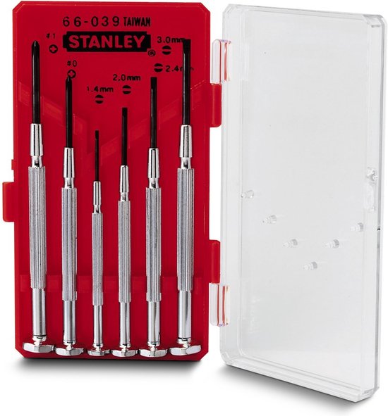 Stanley 1-66-039 Horlogemakers Schroevendraaierset 6-delig