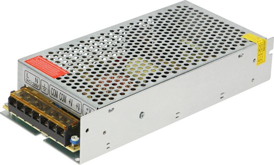 Open frame power supply unit 120W, 12V, IP20 equipped with short-circuit and overload protection, and an output voltage adjustment; instantaneous overload 150%
