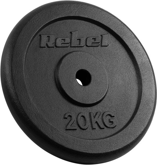 Cast iron weight 20kg bore 31mm classic disc REBEL ACTIVE