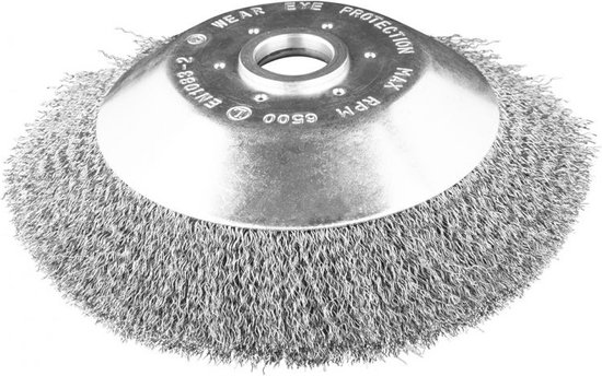 Onkruidborstel 200 mm Fijn Gedraaid staaldraad 0.3 mm