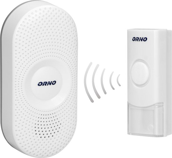 LONGA AC Draadloze deurbel met 1 ontvanger - Plug-in stopcontact - Instelbaar Volume/36 Melodieën - IP44