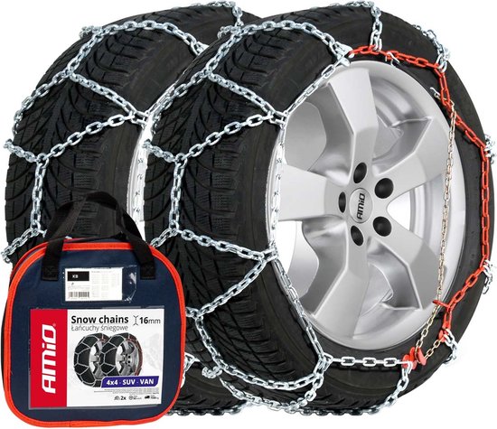 AMiO Sneeuw Kettingen Gehard Staal 16 mm 4x4 KB-260 7500 kg