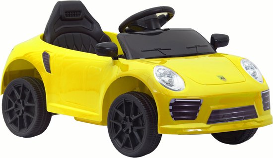 Kleine elektrische auto - kinderauto - 12V - 85x25x46cm - geel