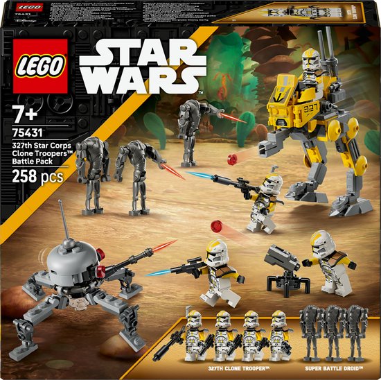 LEGO Star Wars 327th Star Corps Clone Troopers Battle Pack Bouwpakket voor Kinderen - 75431