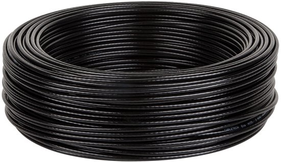 Cabletech coaxkabel voor antenne, 100m, zwart, H155