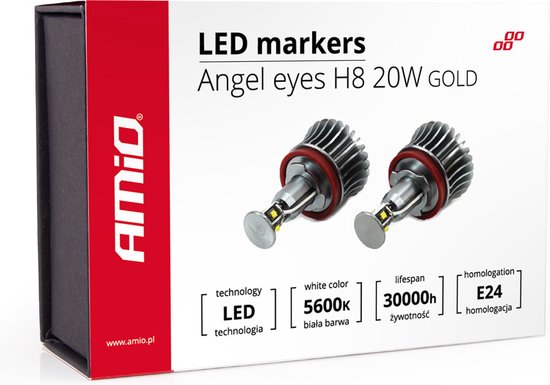 LED-markering H8 20W GOUD
