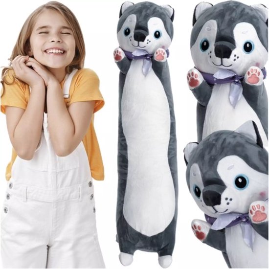 Kruzzel Lange Knuffelbeer - 70 cm - Zacht & Veilig - Perfect als Kussen en Knuffelspeelgoed