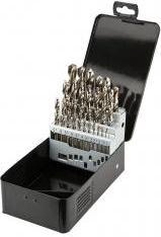Graphite Metaalborenset 1,0 - 13,0mm, Hss-cobalt 5%, 25 Stuks In Blik, Din338