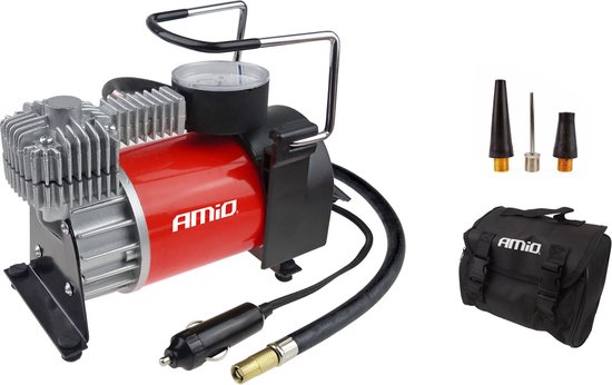 Auto luchtcompressor met manometer - 12V