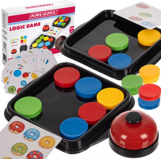 Kruzzel Logisch Denkspel voor Kinderen – Educatief Spel met Patronen en Bel