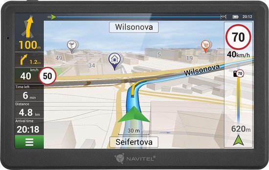 Navitel MS700 navigator 17,8 cm (7") Touchscreen TFT Vast Zwart