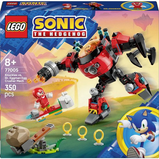 LEGO® Sonic the Hedgehog™ Knuckles vs. Dr. Eggman Egg Crusher Mecha - 77005