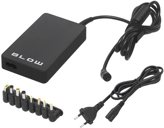 BLOW Ultra Slim Universele Laptop Adapter - 90W - Inclusief 8 connectors