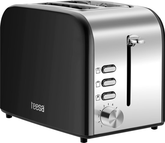 Teesa TSA3300 - Broodrooster, 850 Watt, roestvrijstaal