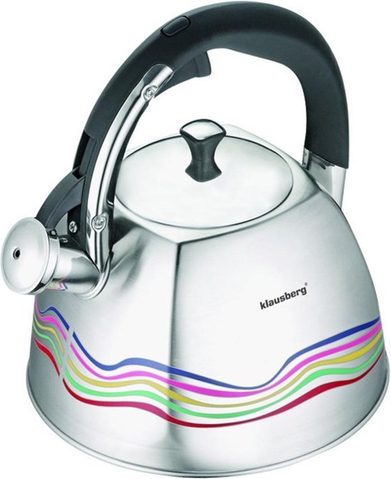 Klausberg KB-7099  fluitketel - 3L - rvs - alle warmtebronnen