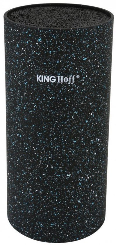 Kinghoff - Blok voor Messen - Marmer Coating - Elegante Vormgeving - Geschikt tot 8 Inch