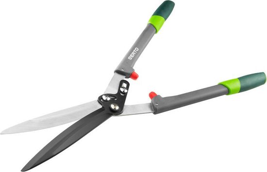 Verto Heggeschaar Fiberglas PRO Pro Grip Handvat 200mm Blad PTFE Blad Gegolfd