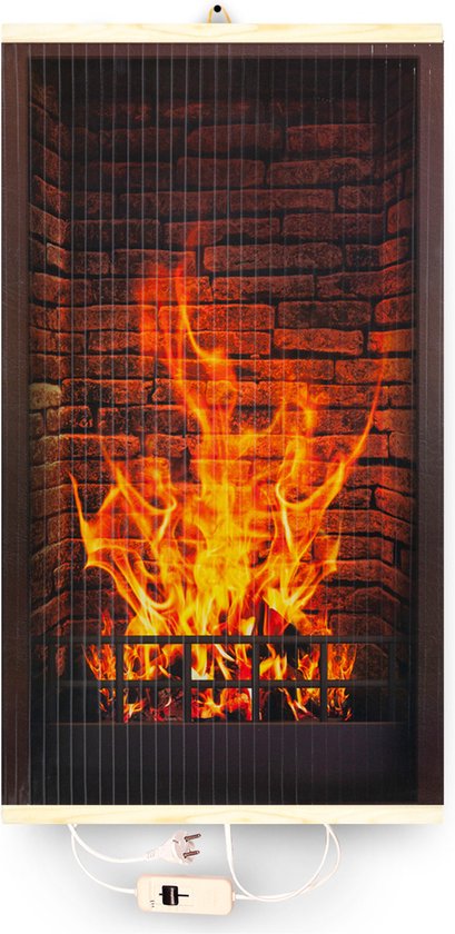 TRIO Infrarood, flexibel verwarmingspaneel met schakelaar - 430W - design 1 haard - afmetingen 100x57cm