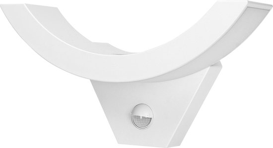Buitenlamp met Bewegingssensor SPINEL – Tuinverlichting 4000K – Buitenverlichting met IP54 - Muurlamp 800lm – Wandlamp buiten IK10 - Wit