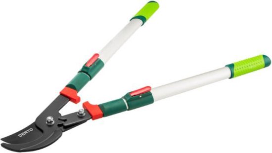 Verto Takkenschaar Telescopisch Knipdiameter 35-40mm Type Aambeeld PTFE GECOAT Lengte 70-100cm Met Speciaal Hefboom Schanier 20% Meer Knip Kracht Antislip Hendel