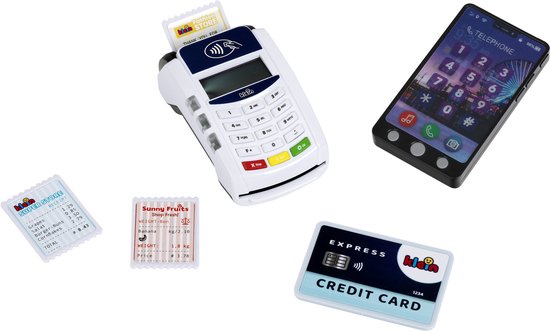 Klein Toys - PoS-terminal en Smartphone - 7-delige set - incl. licht- en geluidseffecten