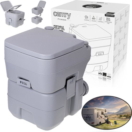 Camry - Camping Toilet  - Mobiel  toilet van 20 liter met 13L spoelwatertank