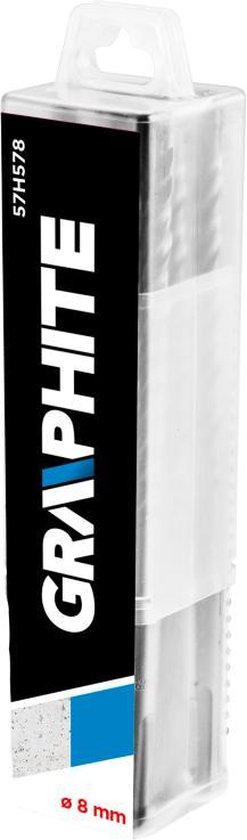 Graphite SDS+ Box 8x160mm 10 Stuks In Blisterbox Quatro S4