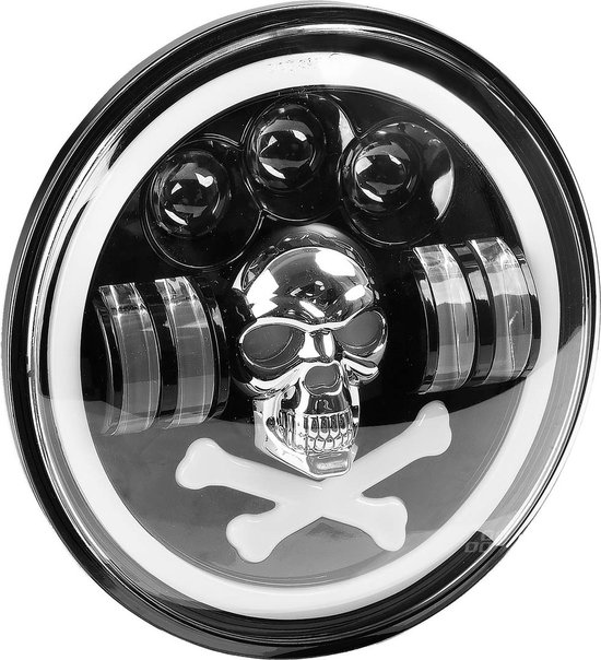 AMiO SKULL LED Werklamp 60W Rond - Multifunctionele Verstraler 9-36V Offroad