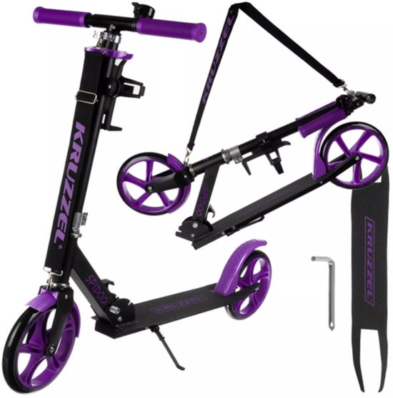 Kruzzel Spidoo Paars – Opvouwbare Stadsscooter 200mm