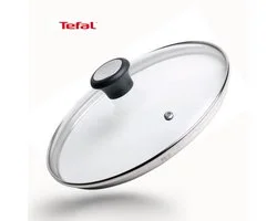 Tefal Glazen Deksel Met Stoom Gat - 24 cm - Hittebestendige Duurzaam Glas