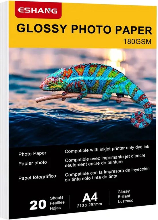 Maxenza Fotopapier A4 - Mega Pack - 90 Vellen - Glossy Fotopapier A4