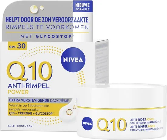 NIVEA Q10 POWER Anti-Rimpel Dagcreme voor Vrouwen SPF 30 - Moisturizer - Alle huidtypen - Q10 - Collageen Booster - 50 ml