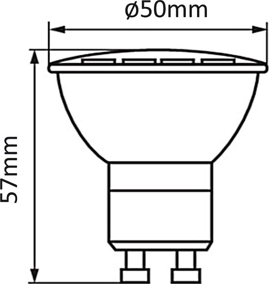 Maclean Energy MCE435 - LED Lamp - GU10 - 5W - Neutraal Wit 4000K
