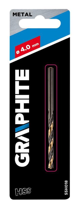 Graphite HSS-CNC "Pro-Tec" Metaal Boor 2,5mm Twist Dril 124 Graden DIN 338