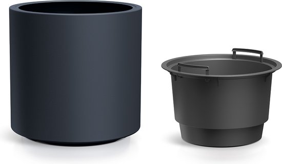 Bloempot Rond Heos R Slim 47cm ANTRACIET Prosperplast