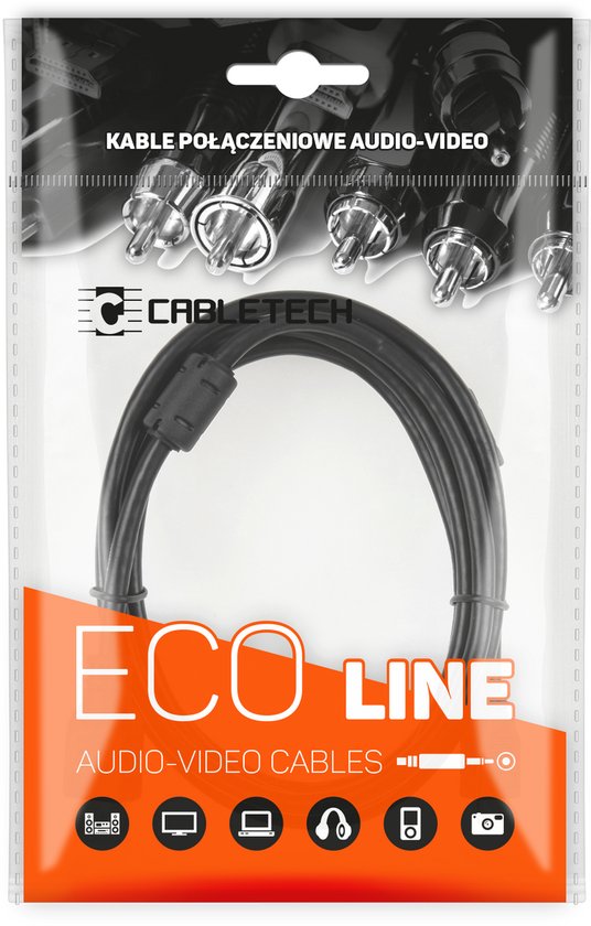 Cabletech Eco-Line - Audiokabel - 3,5 mm Jack - 10m - Hoge Kwaliteit