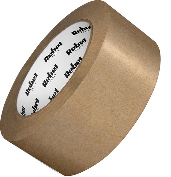 REBEL - Kraft Papieren Verpakkingstape - 120mic - 48mm - 50m