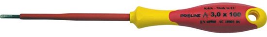 Proline Elektrotechnische Platkopschroevendraaier 2,5x75mm 1000V