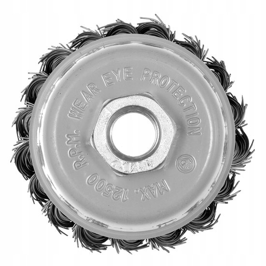 GRAPHITE Staal Draadborstel 70mm M14 - Voor Metalen Oppervlaktebewerking