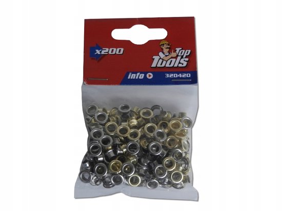 200 stuks ringklinknagels 5 mm goud en zilver