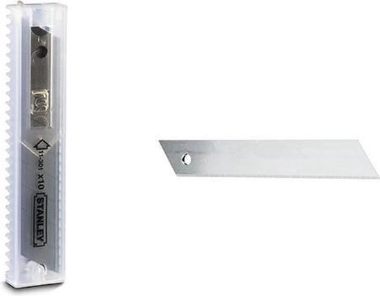 Stanley - Afbreekmesjes 18mm - 10 stuks/dispenser x 10