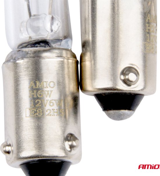 AMiO H6W Wit Halogeen Verlichting 6W BAX9S (set) [Kentekenverlichting - Interieurverlichting]