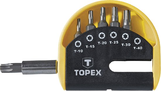 TOPEX 39D351 Bitset 7dlg Torx