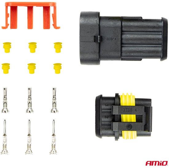 AMiO 3-Weg Connector Stekker & Stopcontact Set