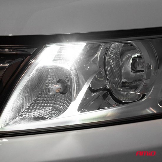AMiO LED STANDAARD T10 W5W COB HPC 12V Helder wit
