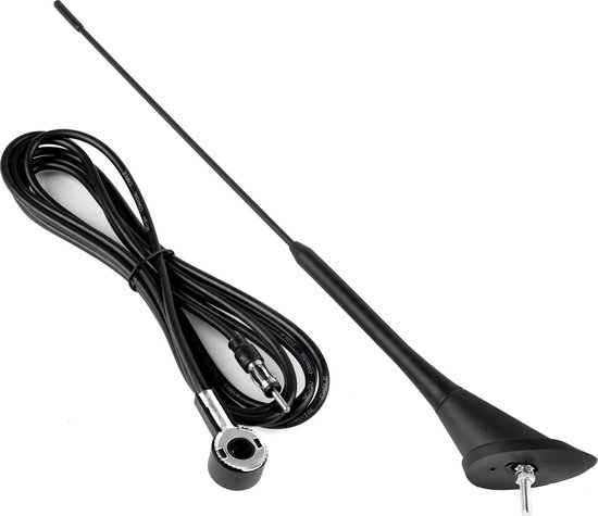 Autoantenne 40cm 5mm adapter 3m snoer - Auto antenne